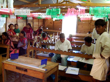 Atelier dans la nouvelle chapelle